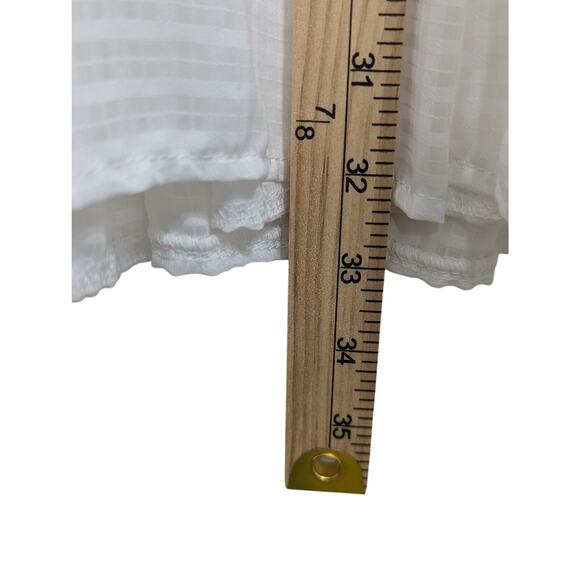 Made In Jiwa White with Yellow Long Ladder Lace Skirt (Handmade) Size XS - Picture 7 of 8